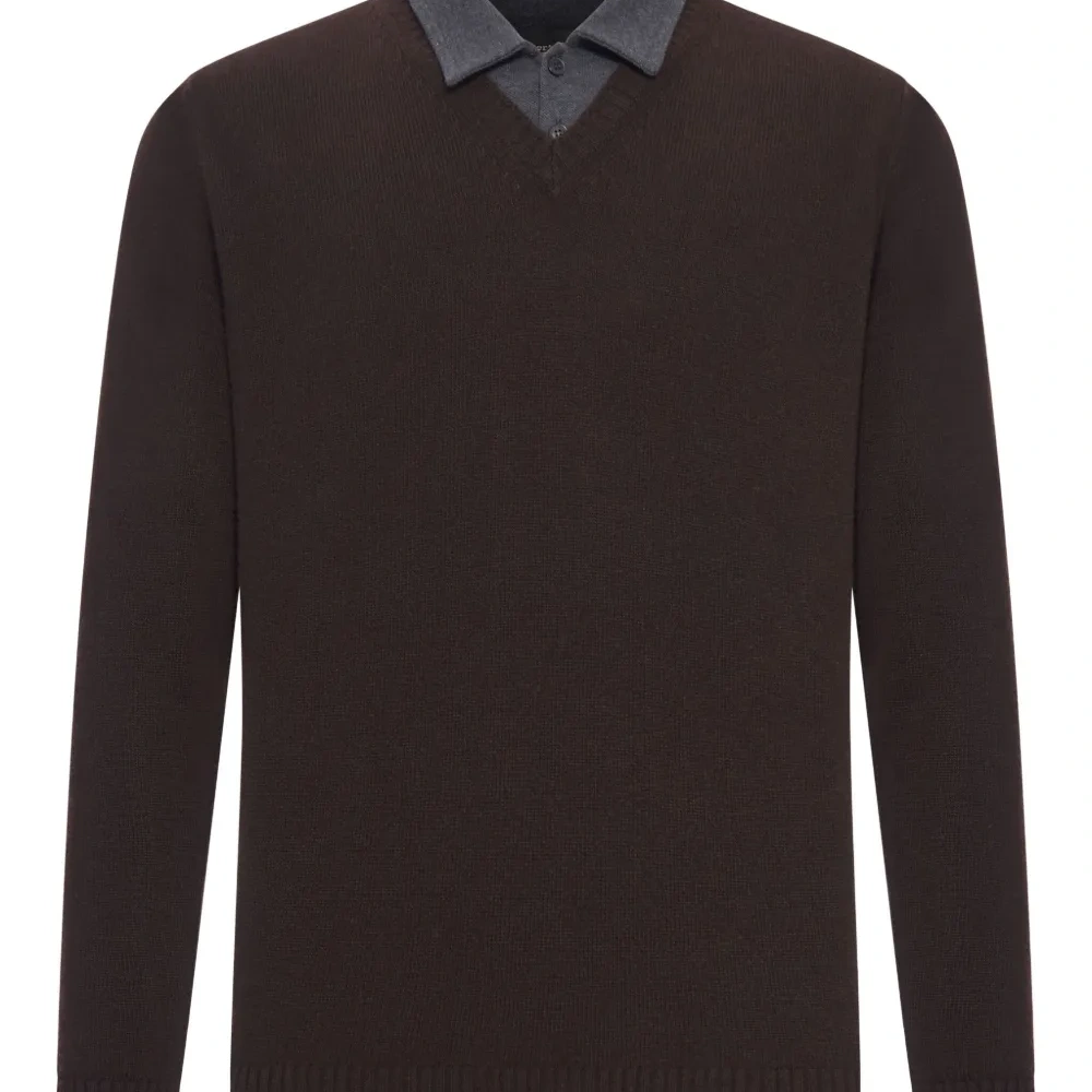 Поло из хлопкового пике с контрастным воротником