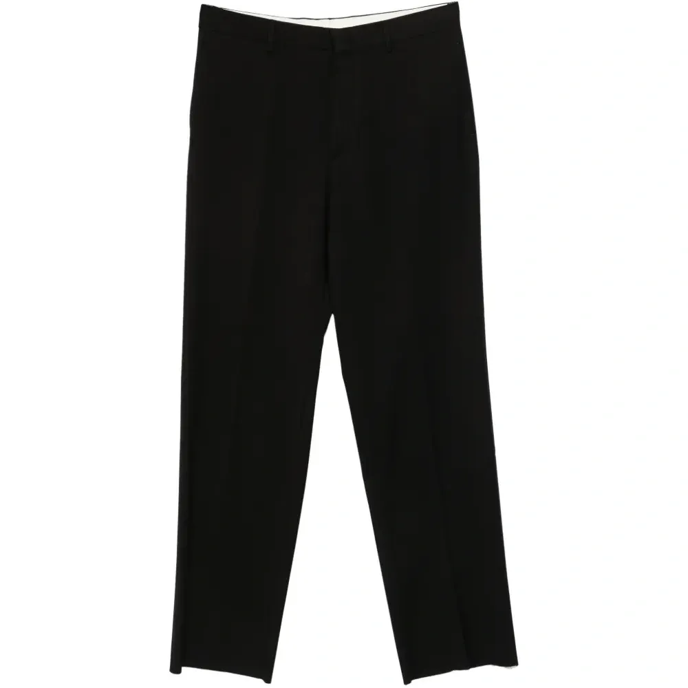 Брюки прямого кроя с потайной застежкой