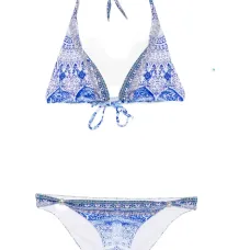Треугольный бикини с отделкой из шариков