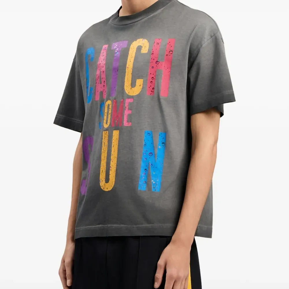 Хлопковая футболка с графическим принтом