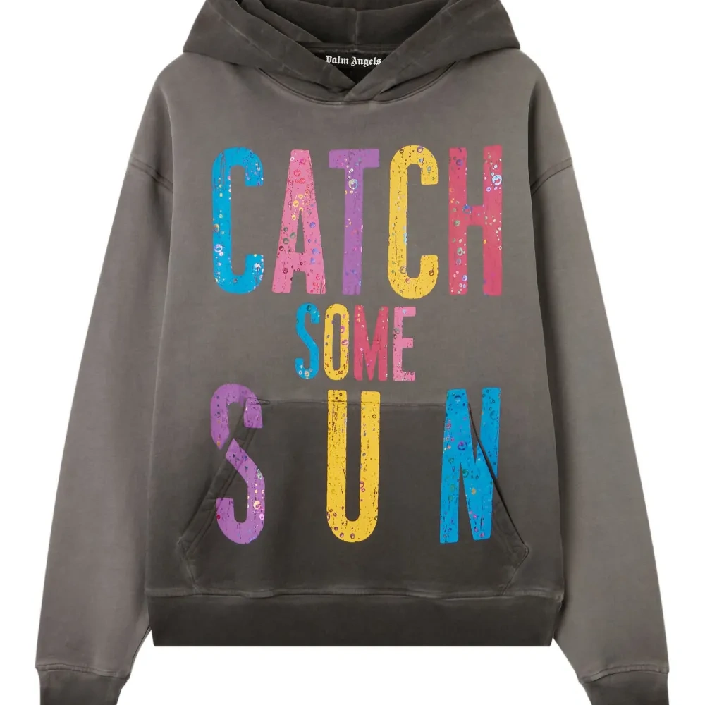 Хлопковое худи с графическим принтом