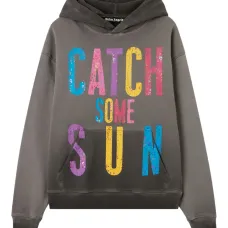 Хлопковое худи с графическим принтом