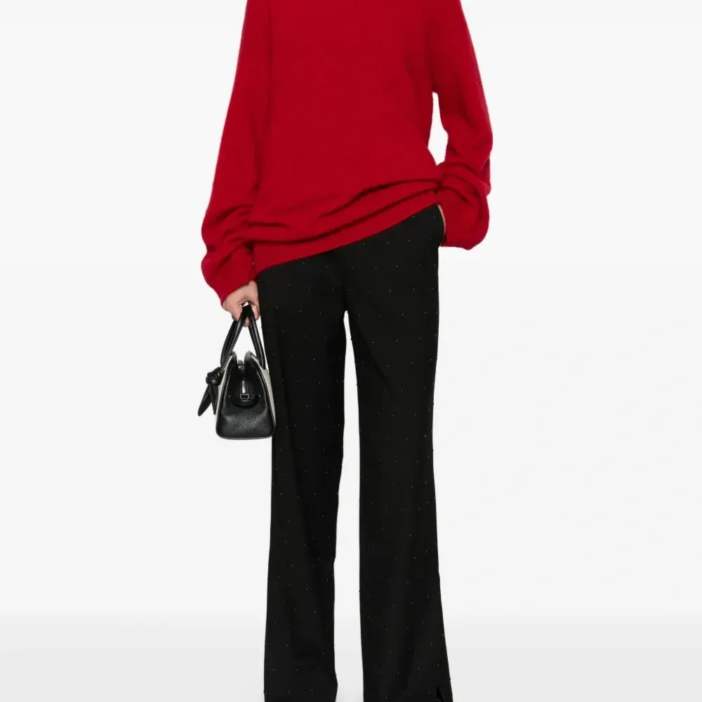 Джемпер с воротником-воронкой