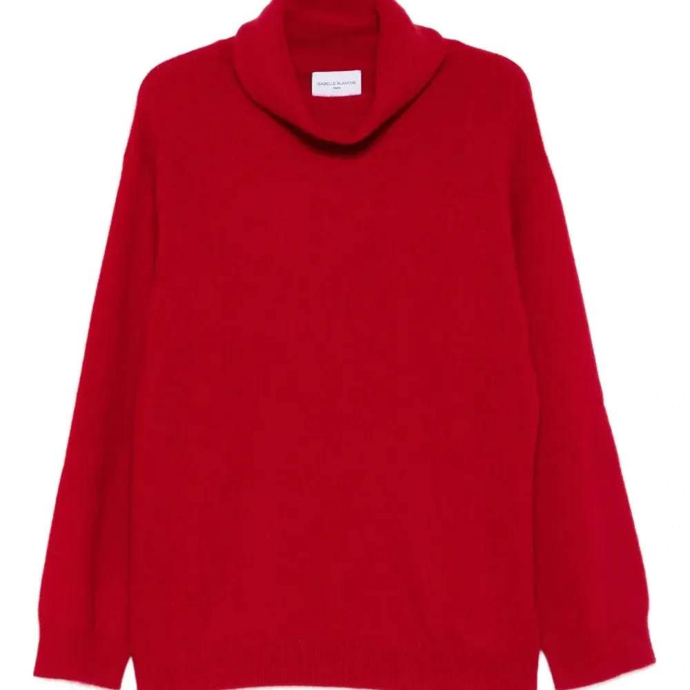 Джемпер с воротником-воронкой