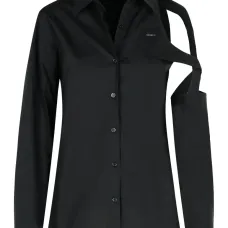 Рубашка с вырезом и логотипом Рубашка с вырезом и логотипом