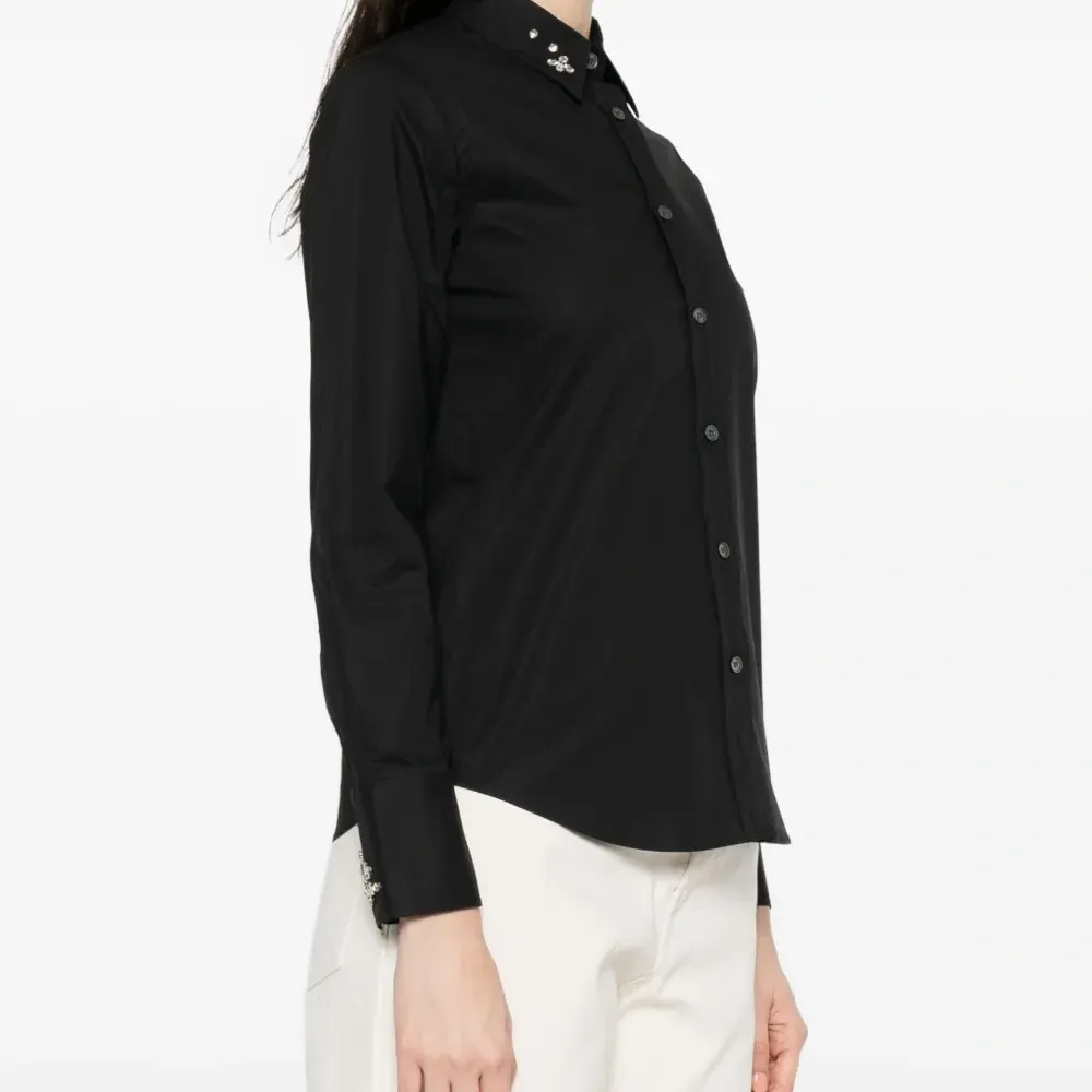 Декорированная рубашка с длинными рукавами