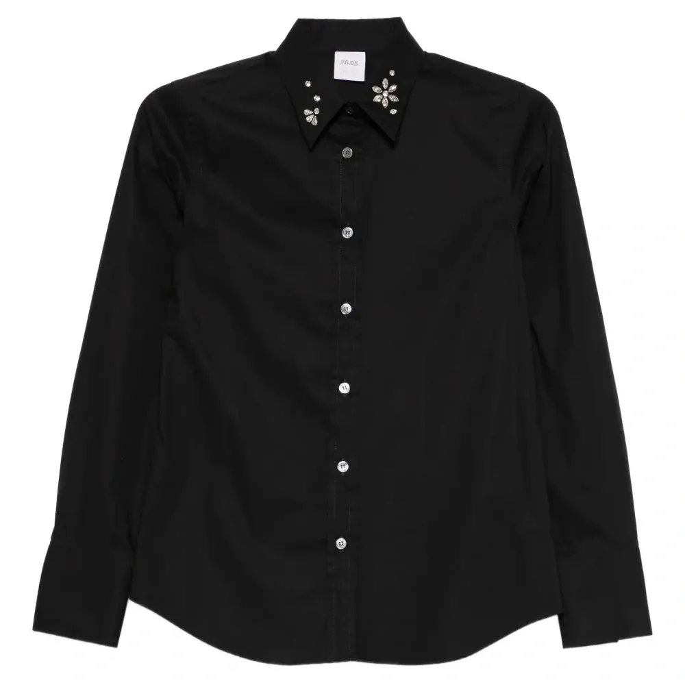 Декорированная рубашка с длинными рукавами