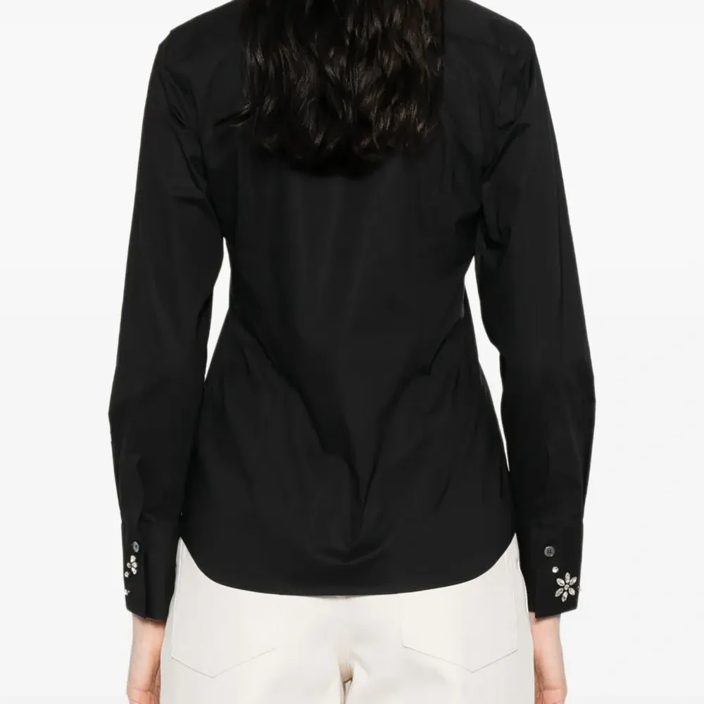 Декорированная рубашка с длинными рукавами