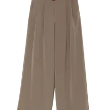 Плиссированные брюки с поясом