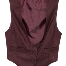 Жилет в тонкую полоску