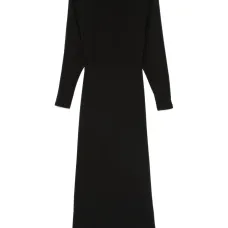 Платье макси с длинными рукавами