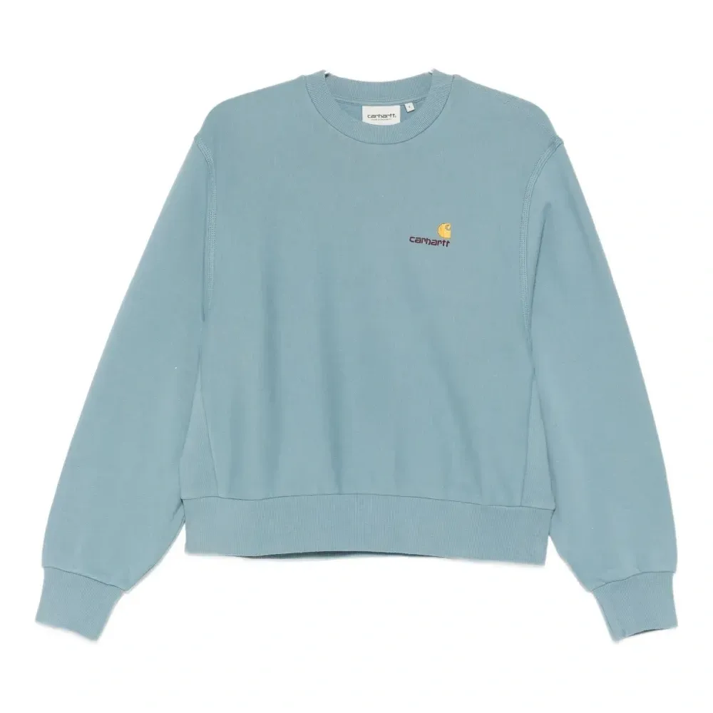 Свитшот с вышитым логотипом