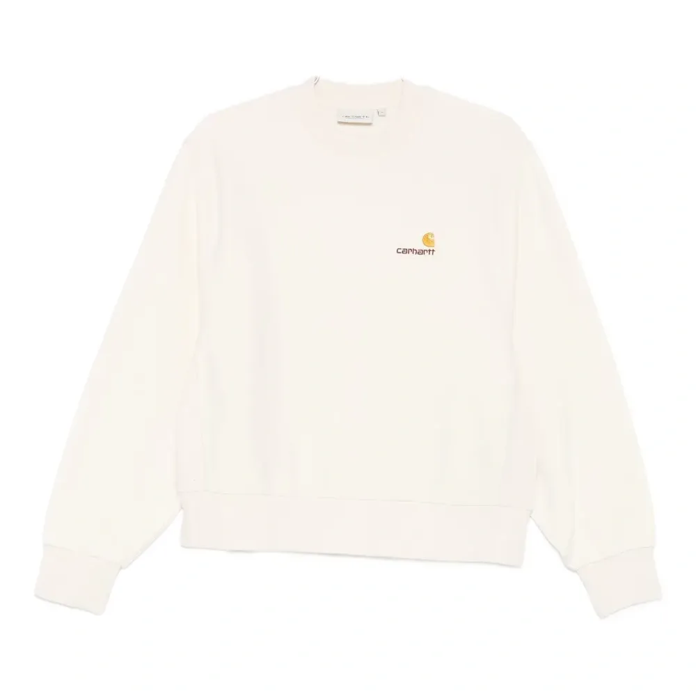 Свитшот с вышитым логотипом