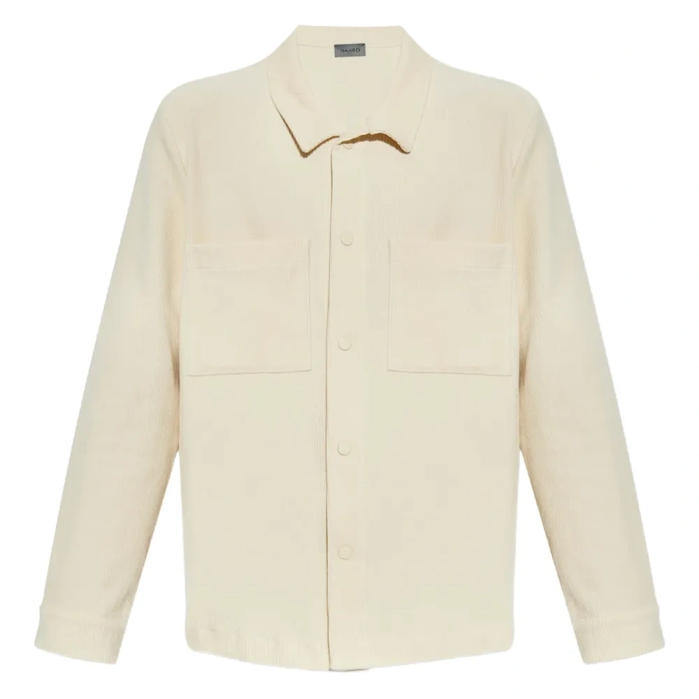 Вельветовая рубашка с длинными рукавами