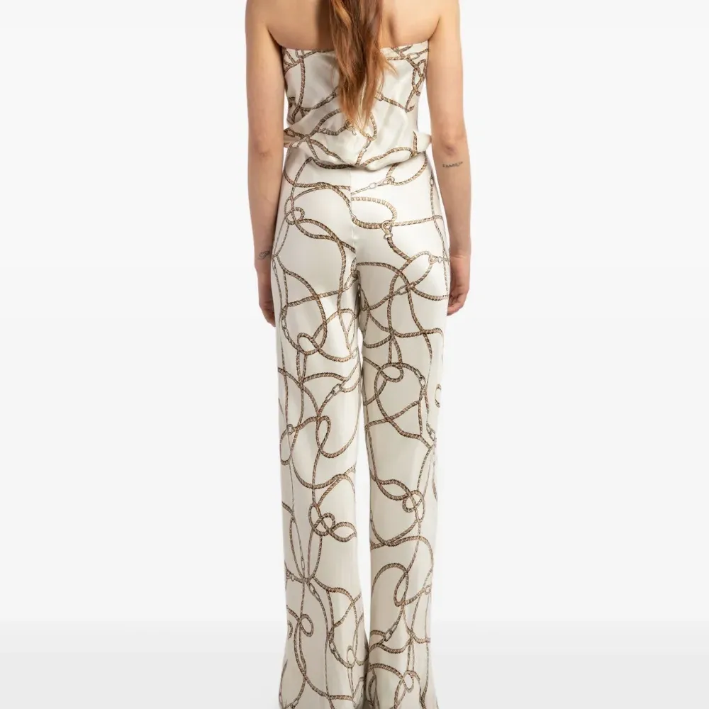 Брюки с принтом