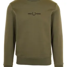 Свитер с круглым вырезом и логотипом