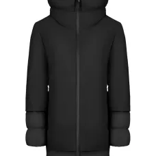 Панельное пальто с капюшоном