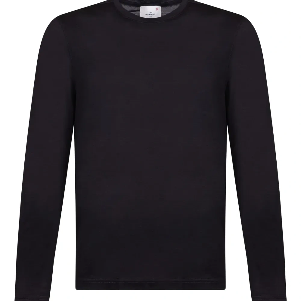 Шерстяной свитер с круглым вырезом