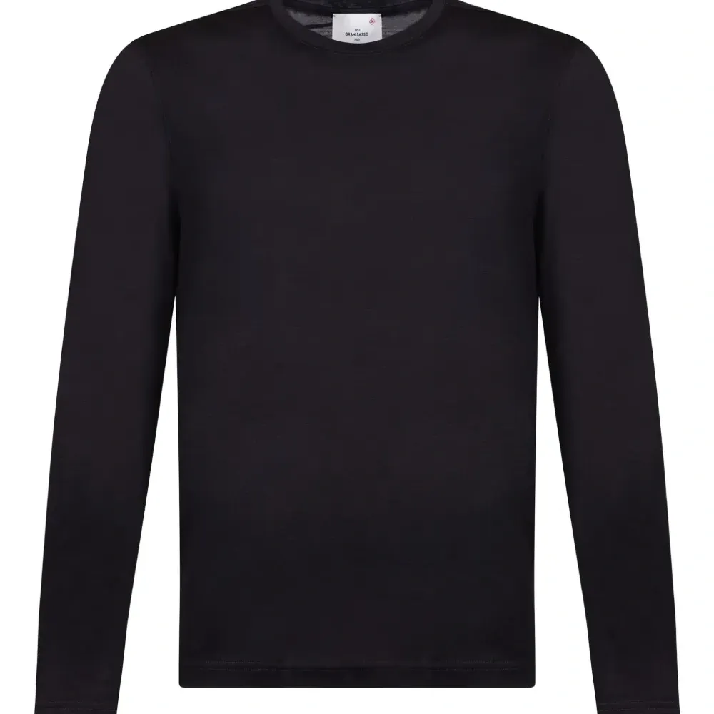 Шерстяной свитер с круглым вырезом