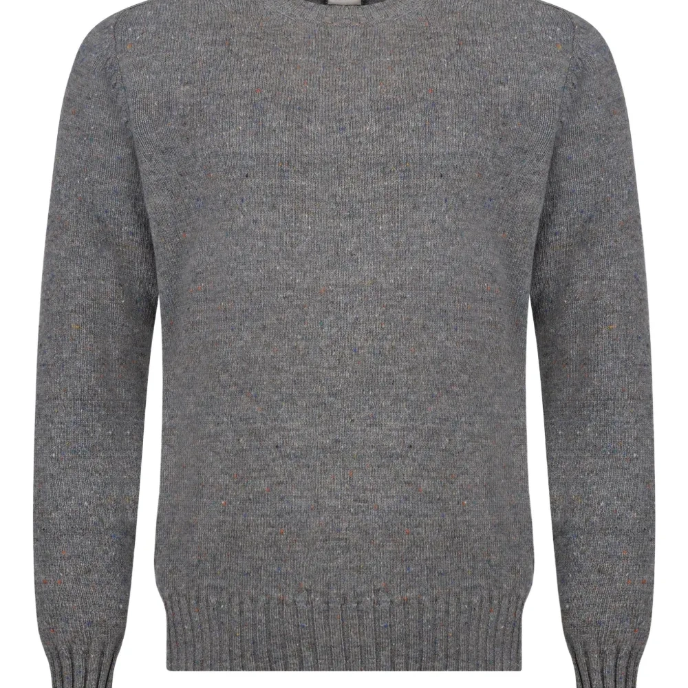 Шерстяной свитер с круглым вырезом