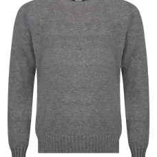 Шерстяной свитер с круглым вырезом Шерстяной свитер с круглым вырезом