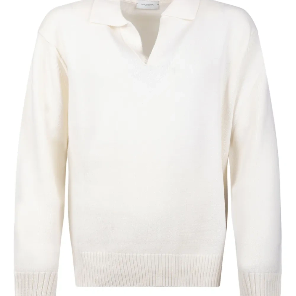 Свитер с воротником поло