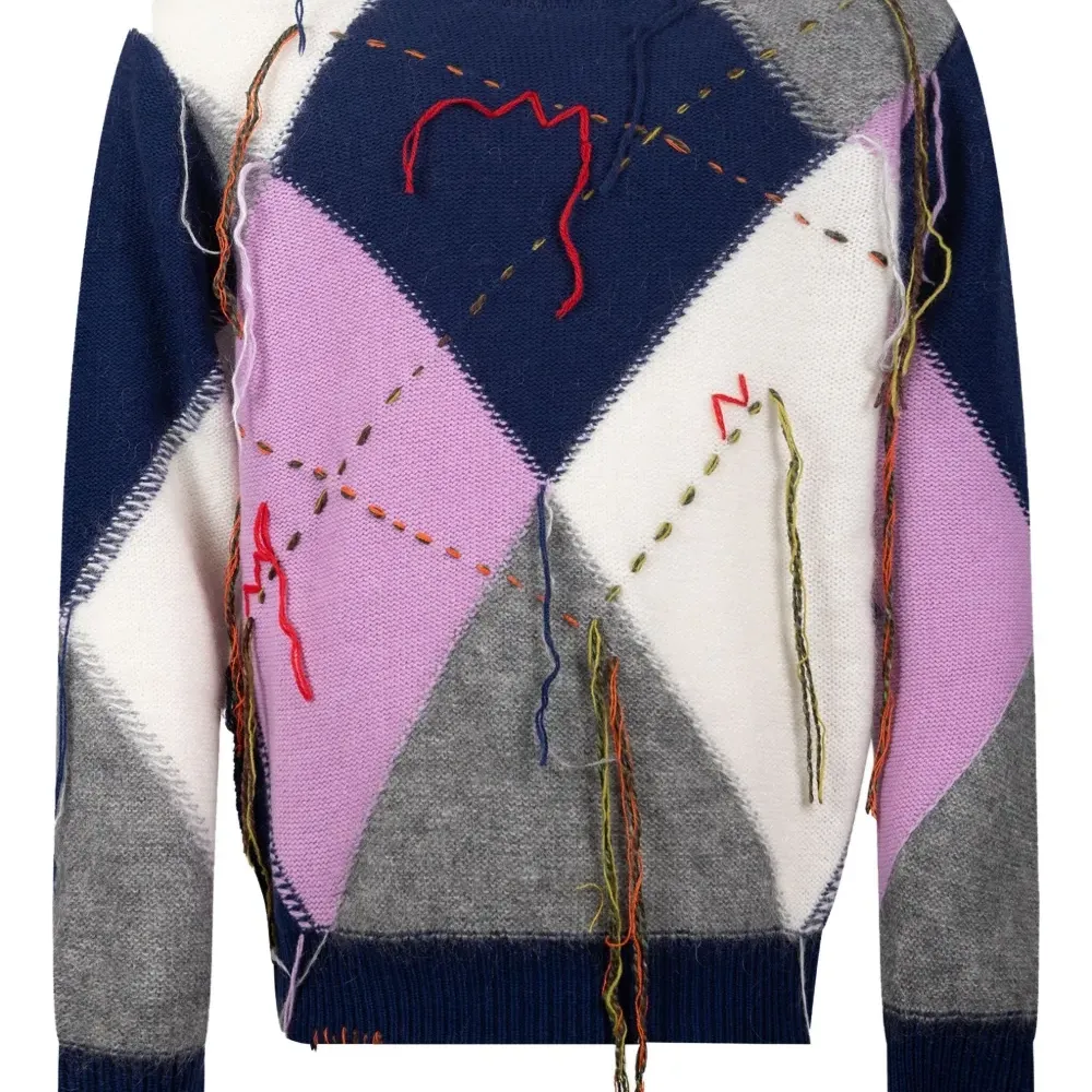 Свитер с круглым вырезом