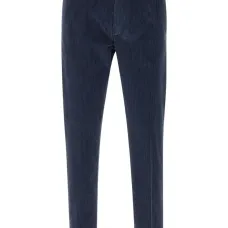 Брюки с фактурой вельвета