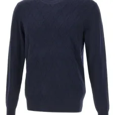 Свитер с ромбовидным узором