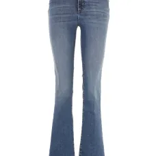 Расклешенные джинсы средней посадки