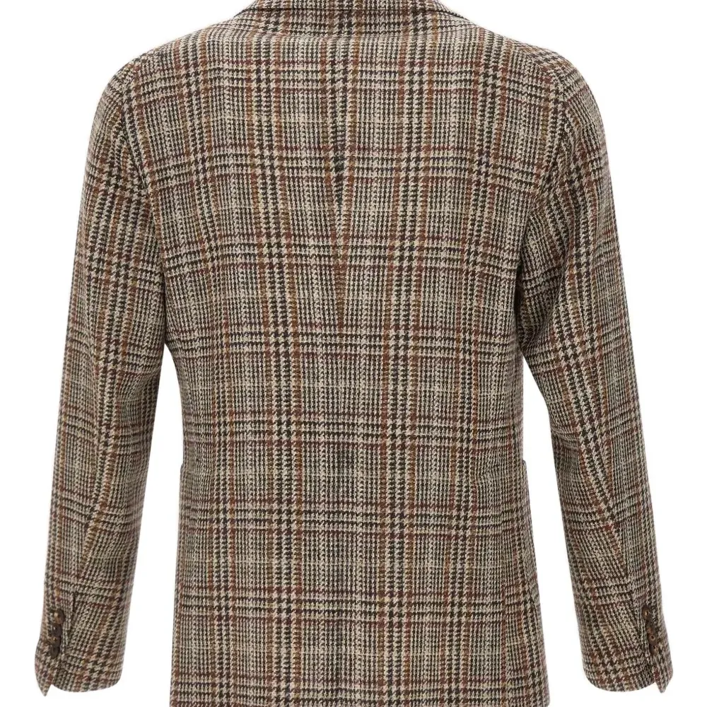 Однобортный пиджак в ёлочку