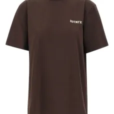 Футболка с вышитым логотипом и круглым вырезом Футболка с вышитым логотипом и круглым вырезом