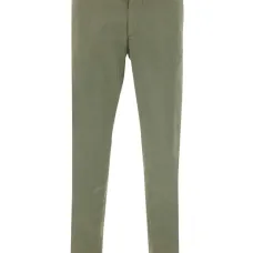 Брюки с отворотами и прорезными карманами