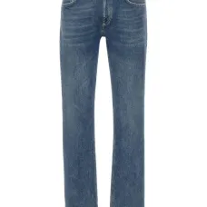 Джинсы с пятью карманами и логотипом