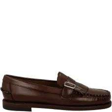 Лоферы Ales с пряжкой и бахромой