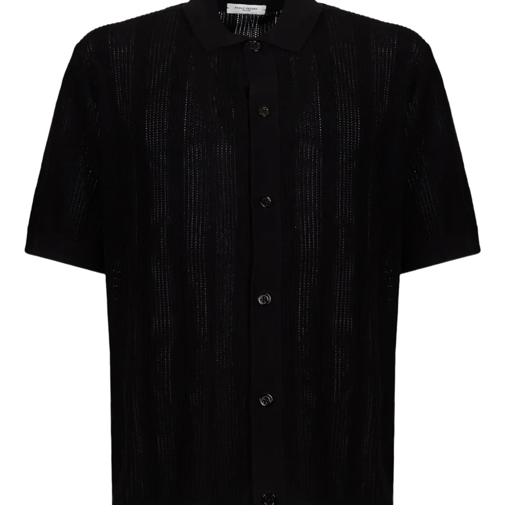 Трикотажная рубашка с короткими рукавами