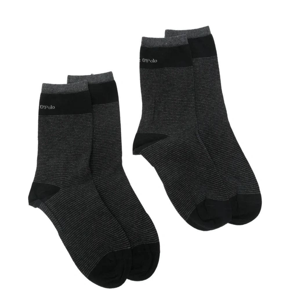 Полосатые носки с логотипом