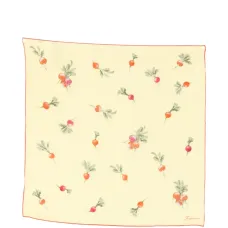 Шелковый платок с принтом редиса