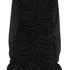 Мини-платье в цветок и в горошек