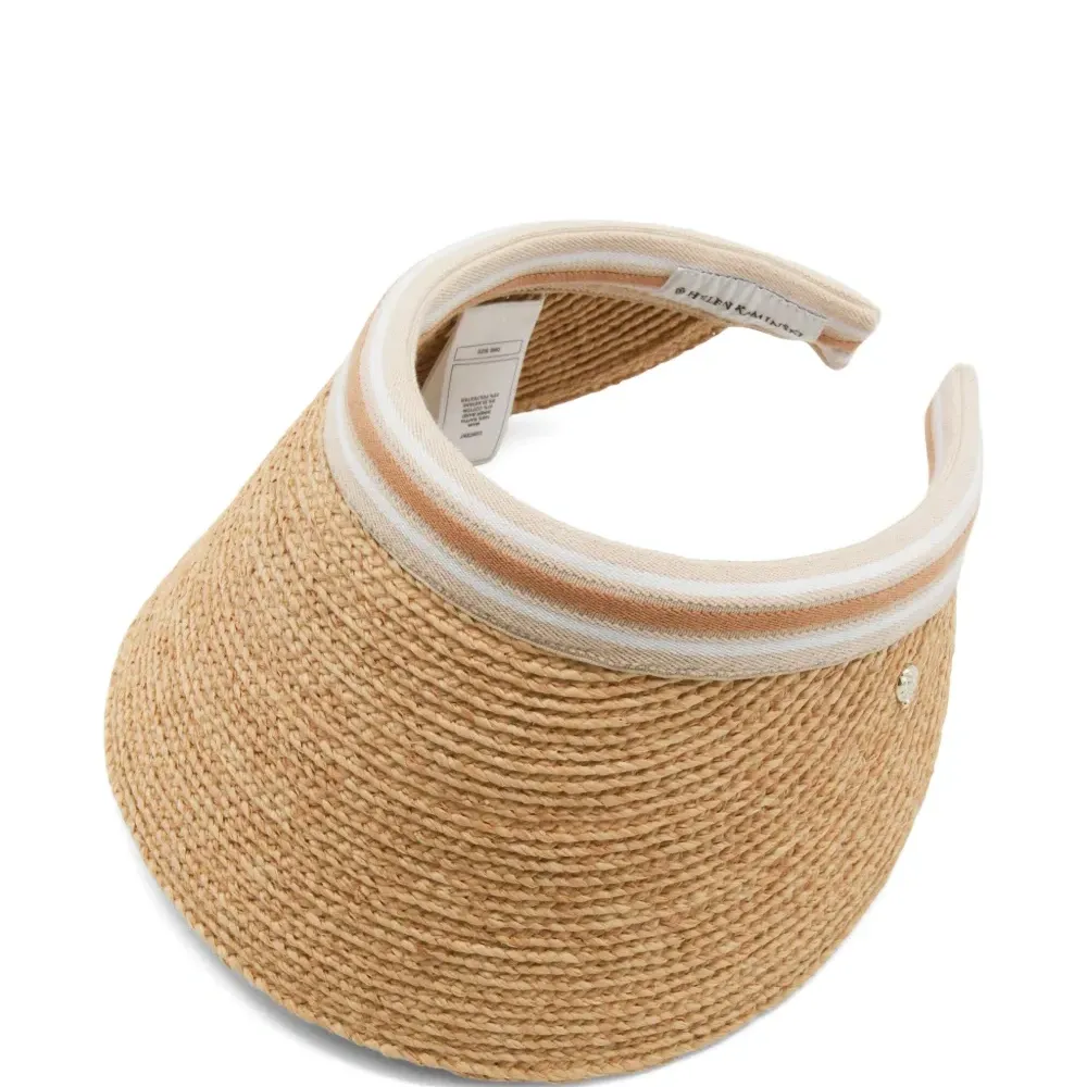 Козырек Bianca 12 в полоску из рафии