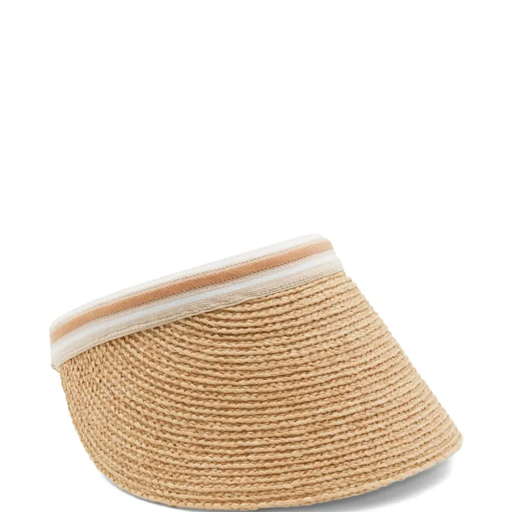 Козырек Bianca 12 в полоску из рафии