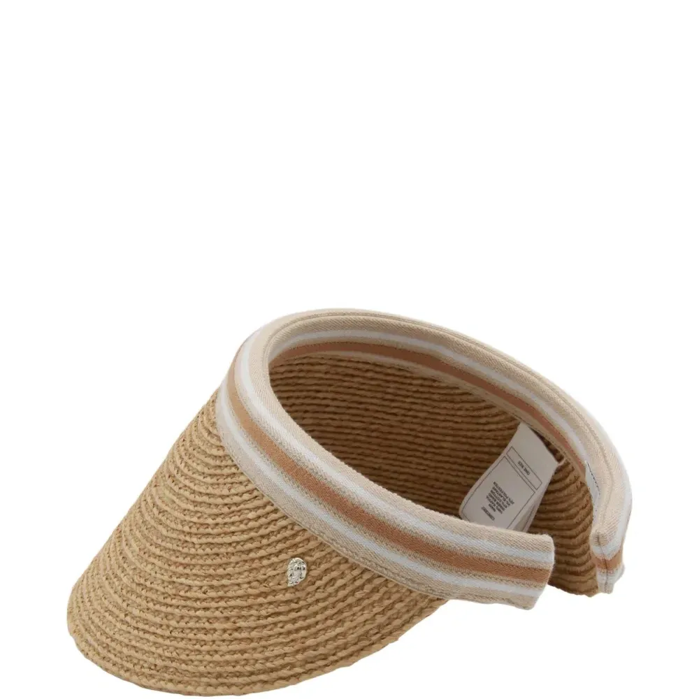 Козырек Bianca 12 в полоску из рафии