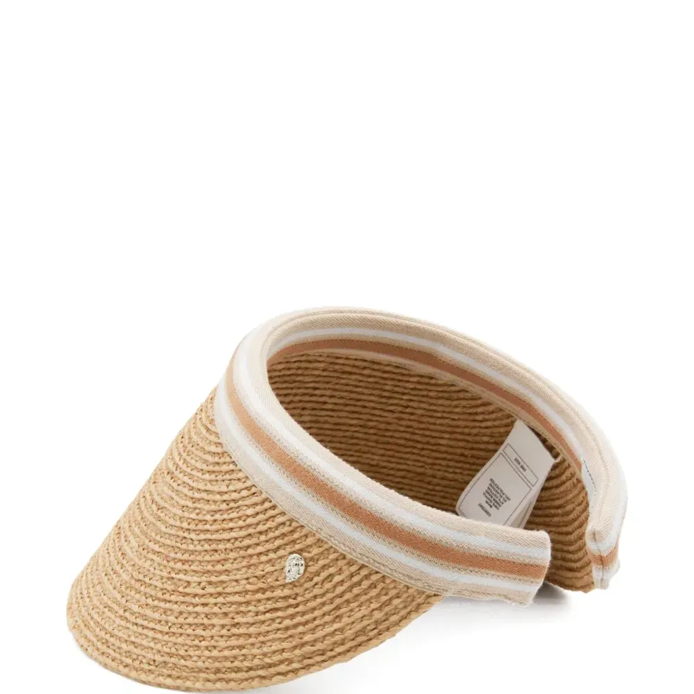 Козырек Bianca 12 в полоску из рафии