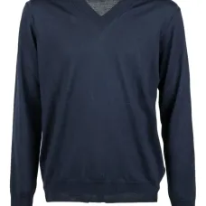 Джемпер с длинными рукавами и V-образным вырезом