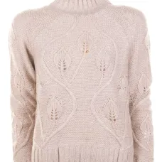 Свитер с воротником-стойкой