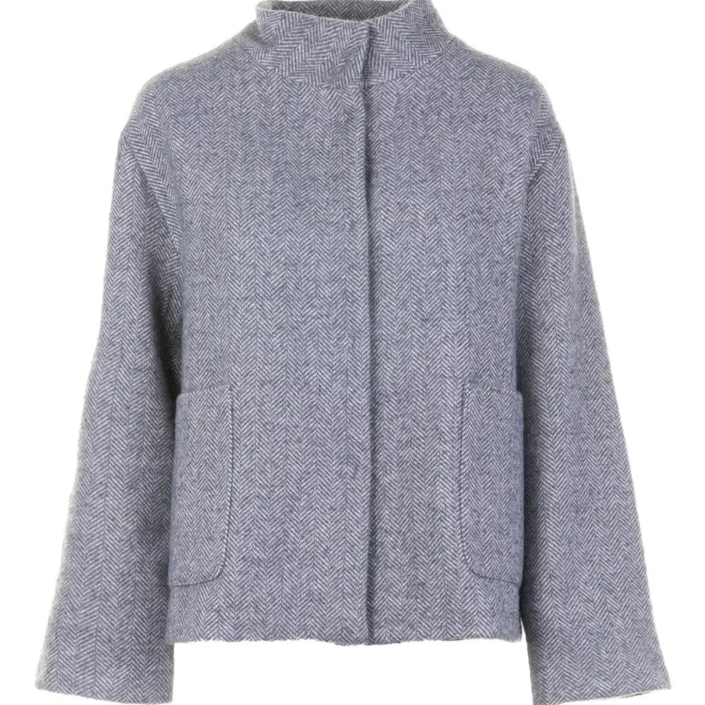 Пиджак с узором "елочка"