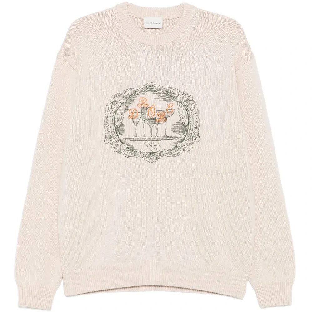 Свитер с графичным принтом