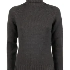 Свитер с воротником-стойкой