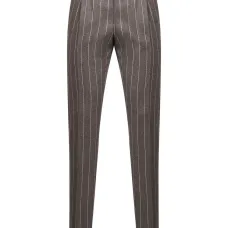 Брюки в полоску на завязке