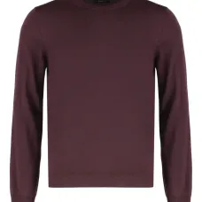 Джемпер с длинными рукавами и круглым вырезом